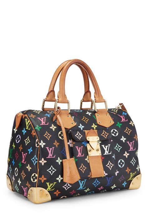 takashi murakami x louis vuitton black monogram multicolore